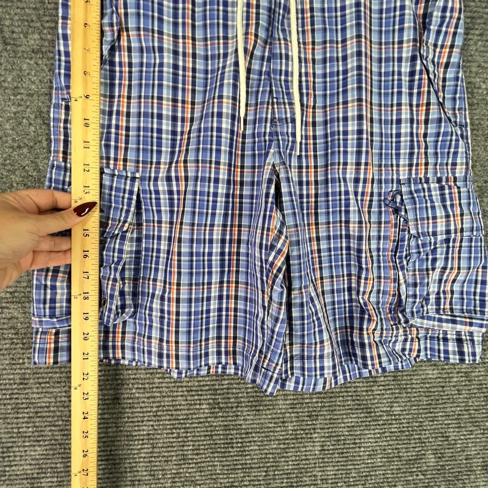 Polo‎ Ralph Lauren Plaid Cargo Shorts Swim Trunks 34 Mens